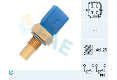 Sensor, temperatura del refrigerante FAE 33791 FAE 33791 Oferta Limitada
